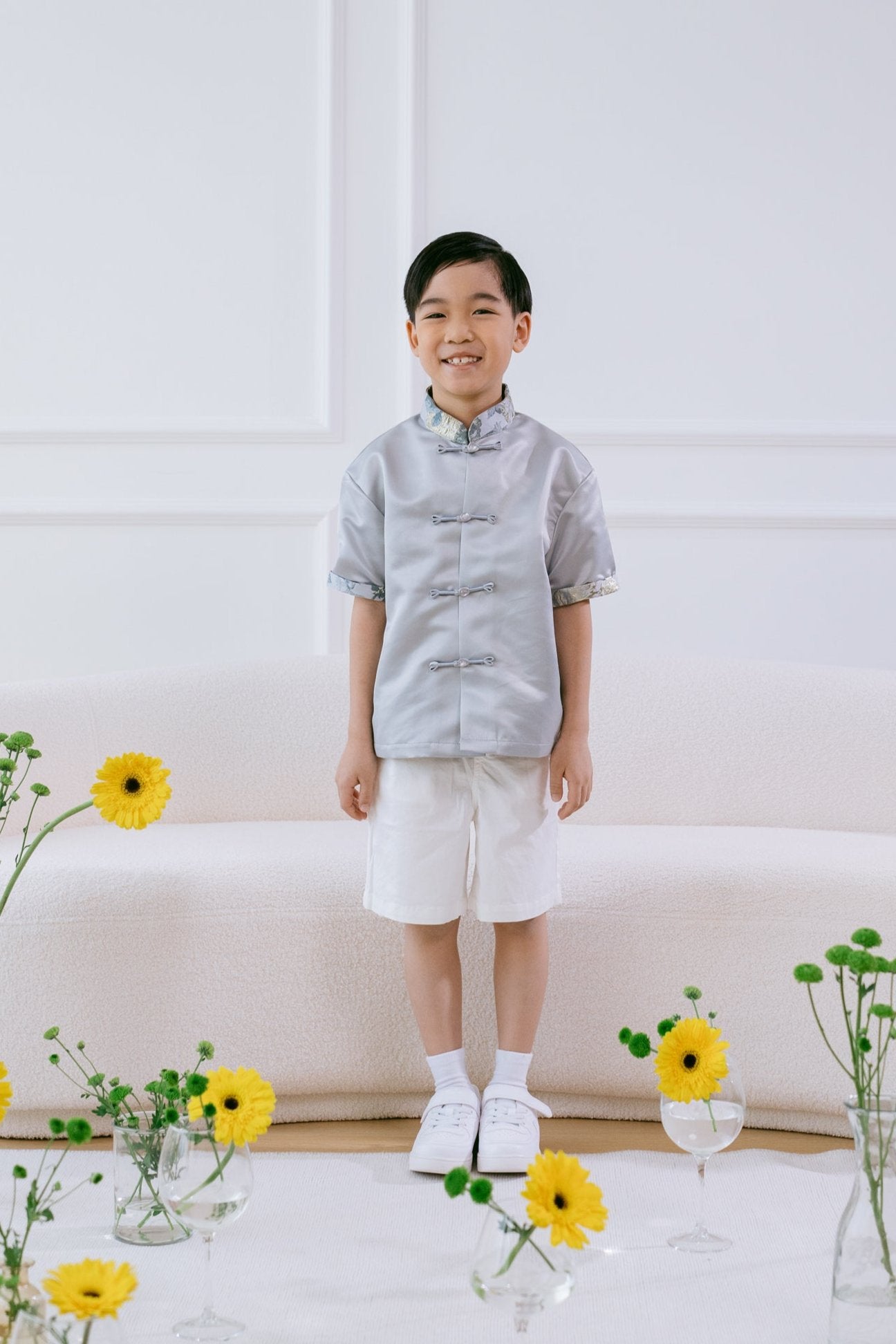 Little Yun Top in Silver Blue Lake