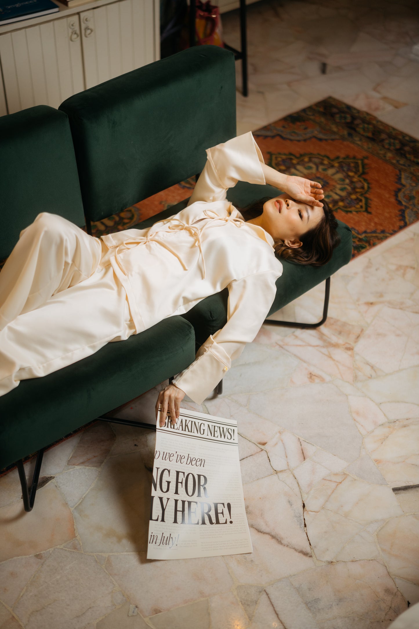 Just Chillin' Top in Vanilla