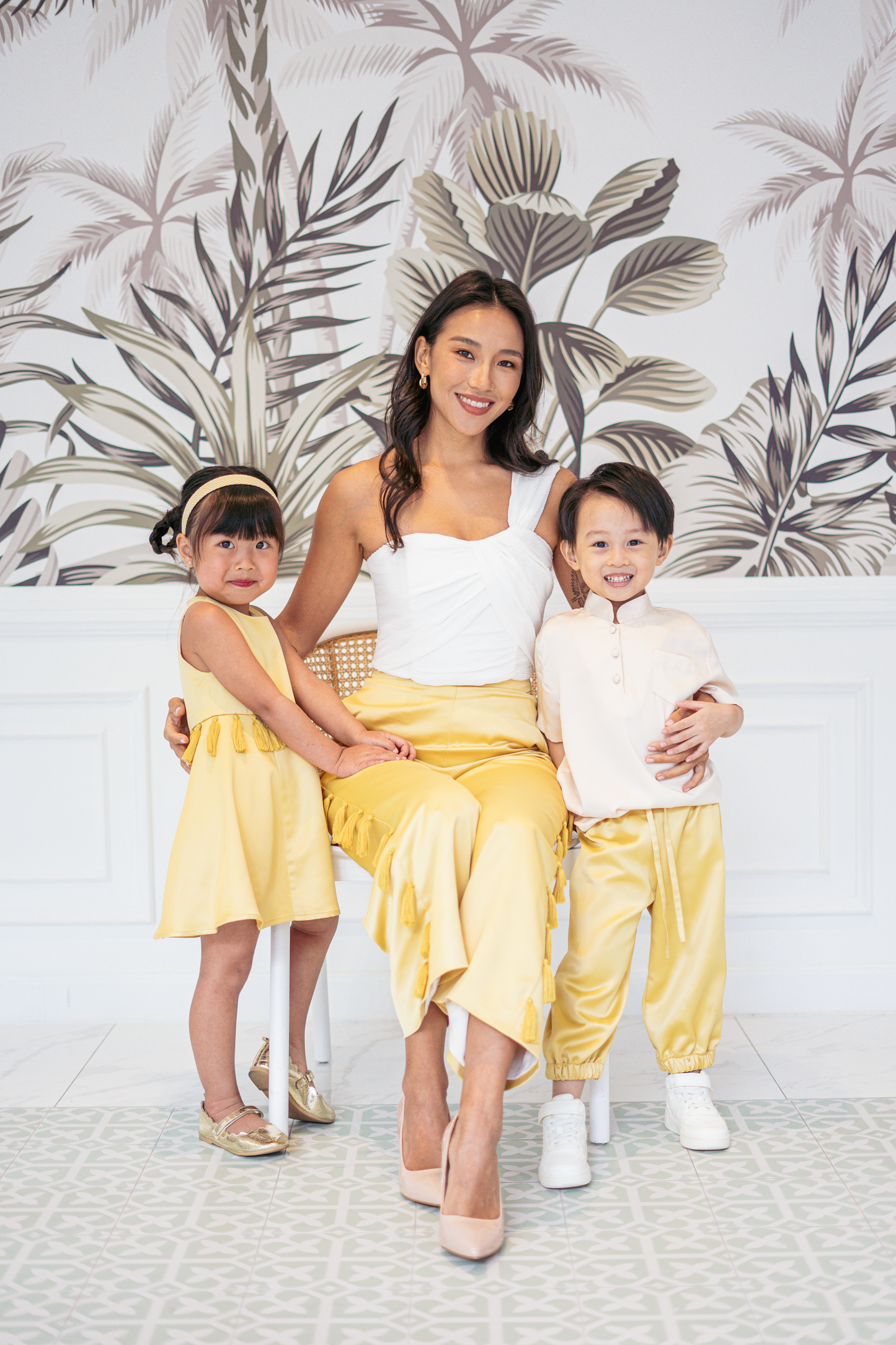 Mini Aelia Dress in Yellow