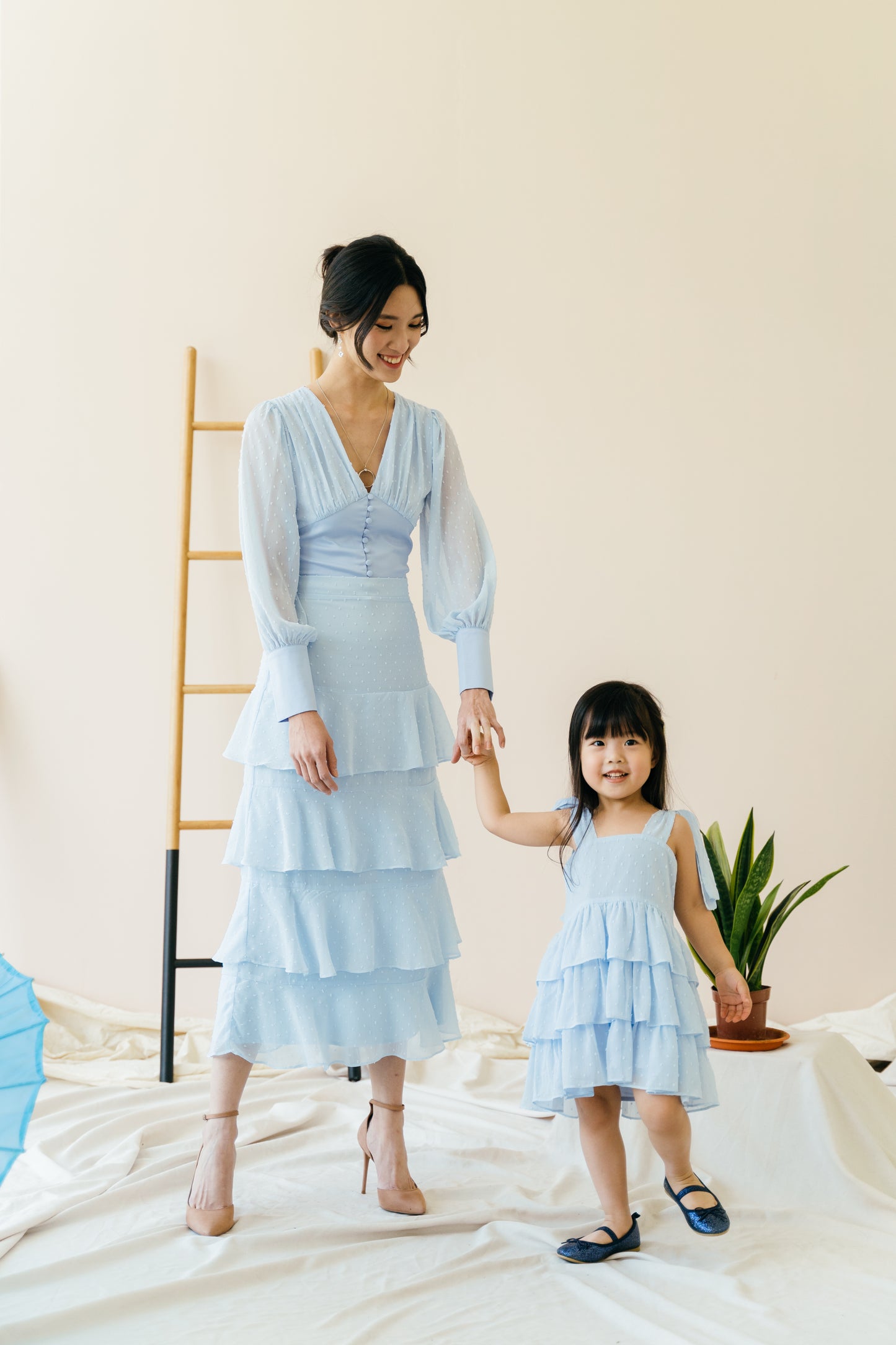 Mini Kyra Dress in Powder Blue