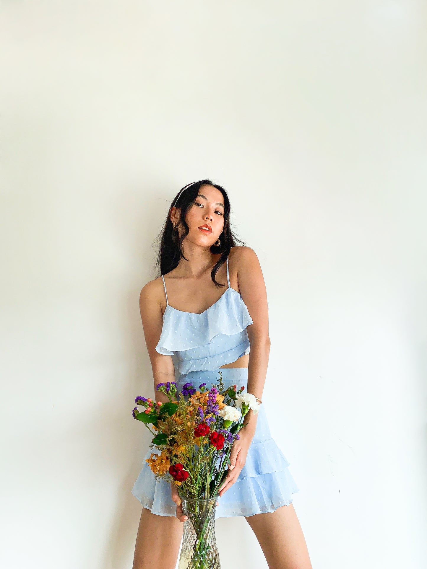 Kyra Summer Set in Powder Blue