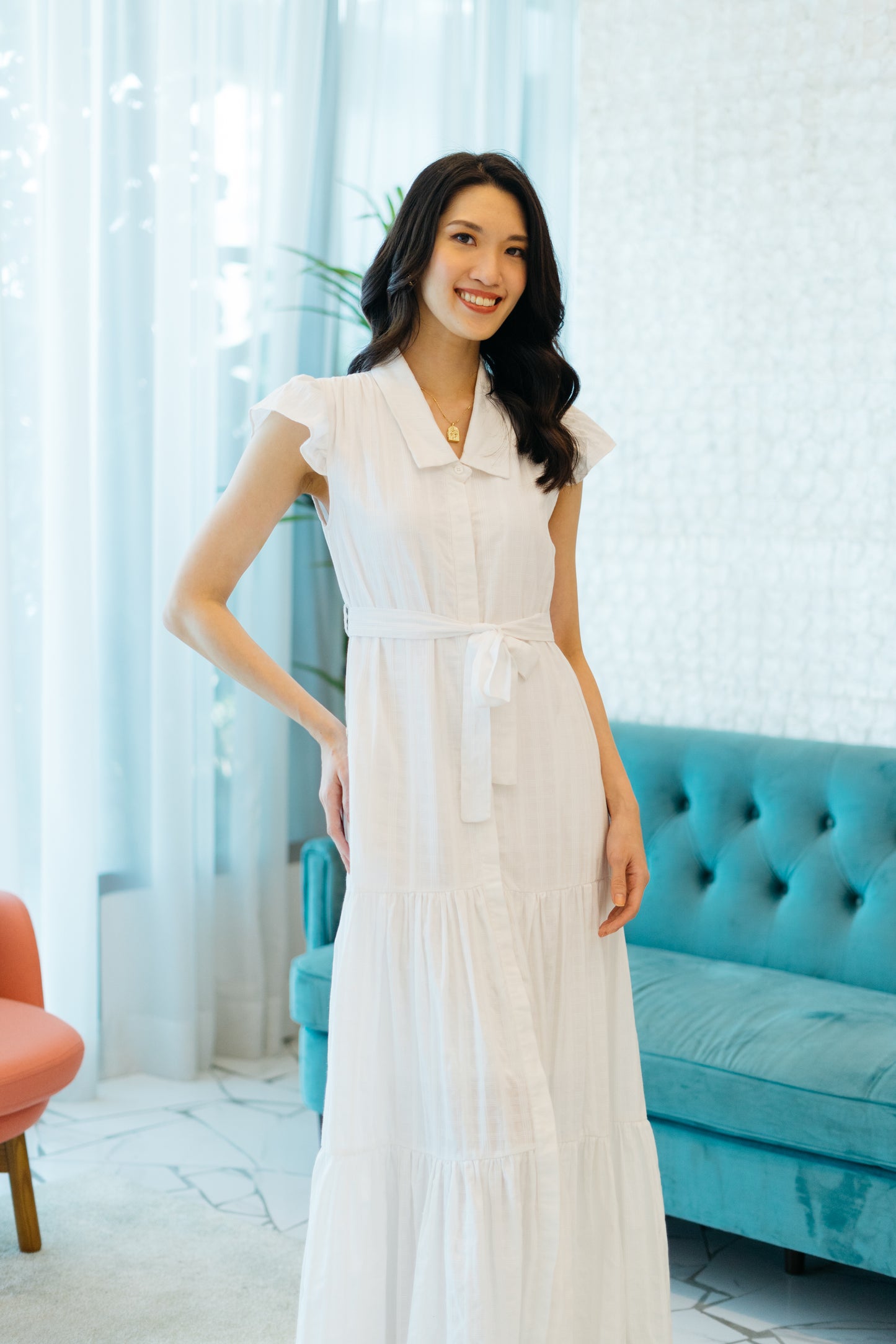 Jasmine Dress in White