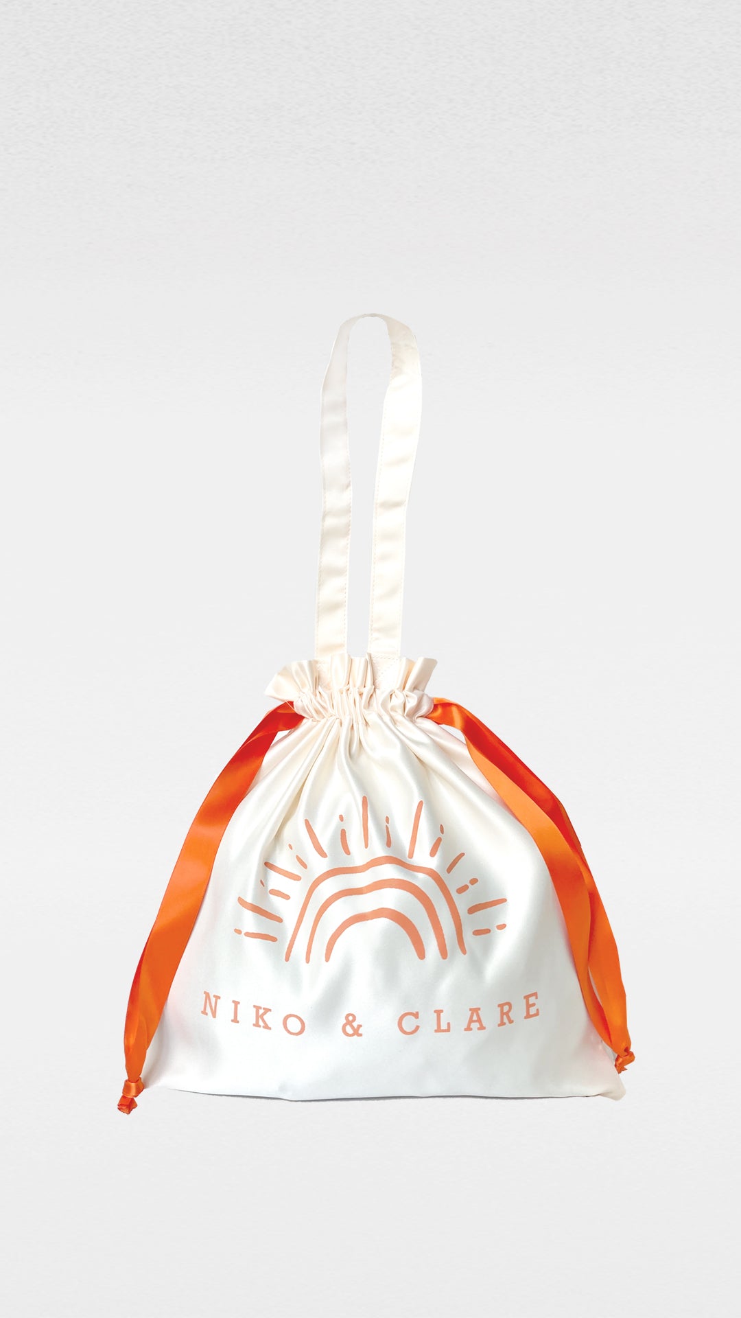 NIKO & CLARE Drawstring Satin Totebag