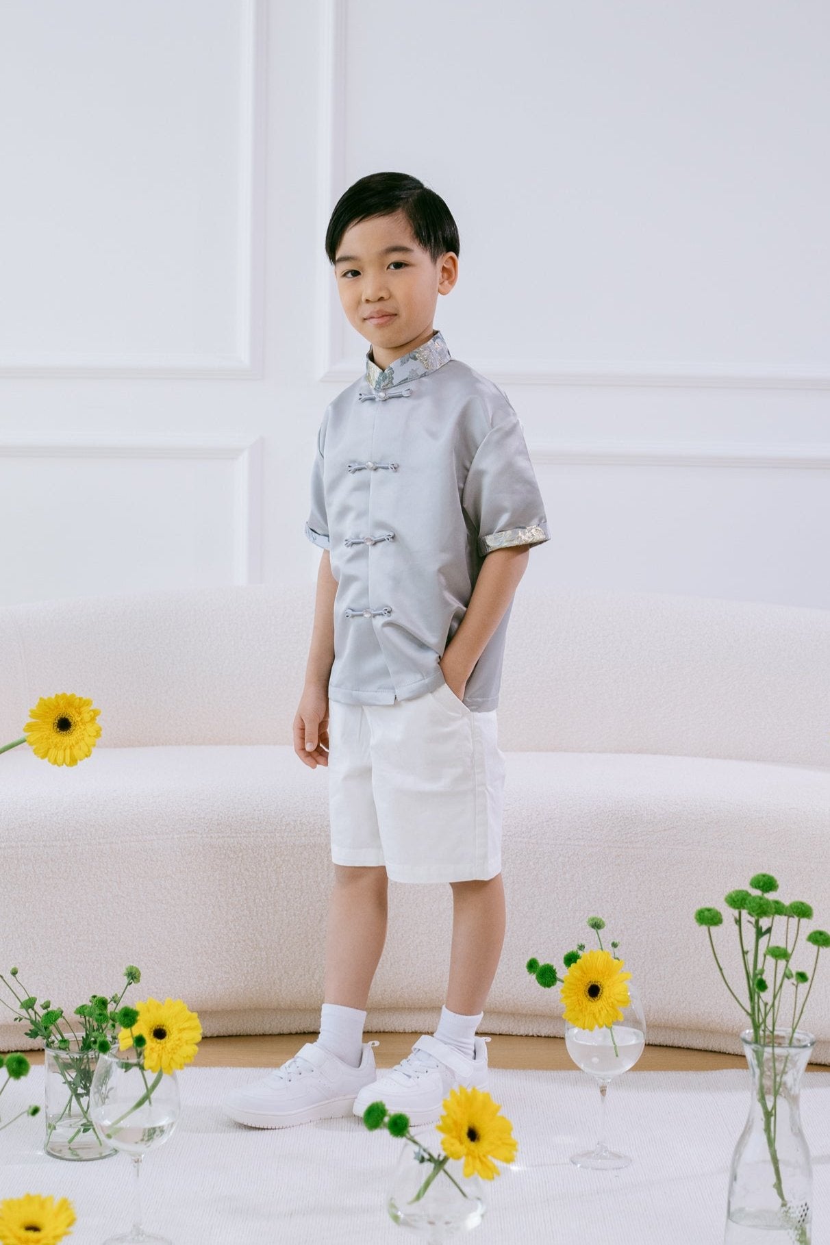 Little Yun Top in Silver Blue Lake