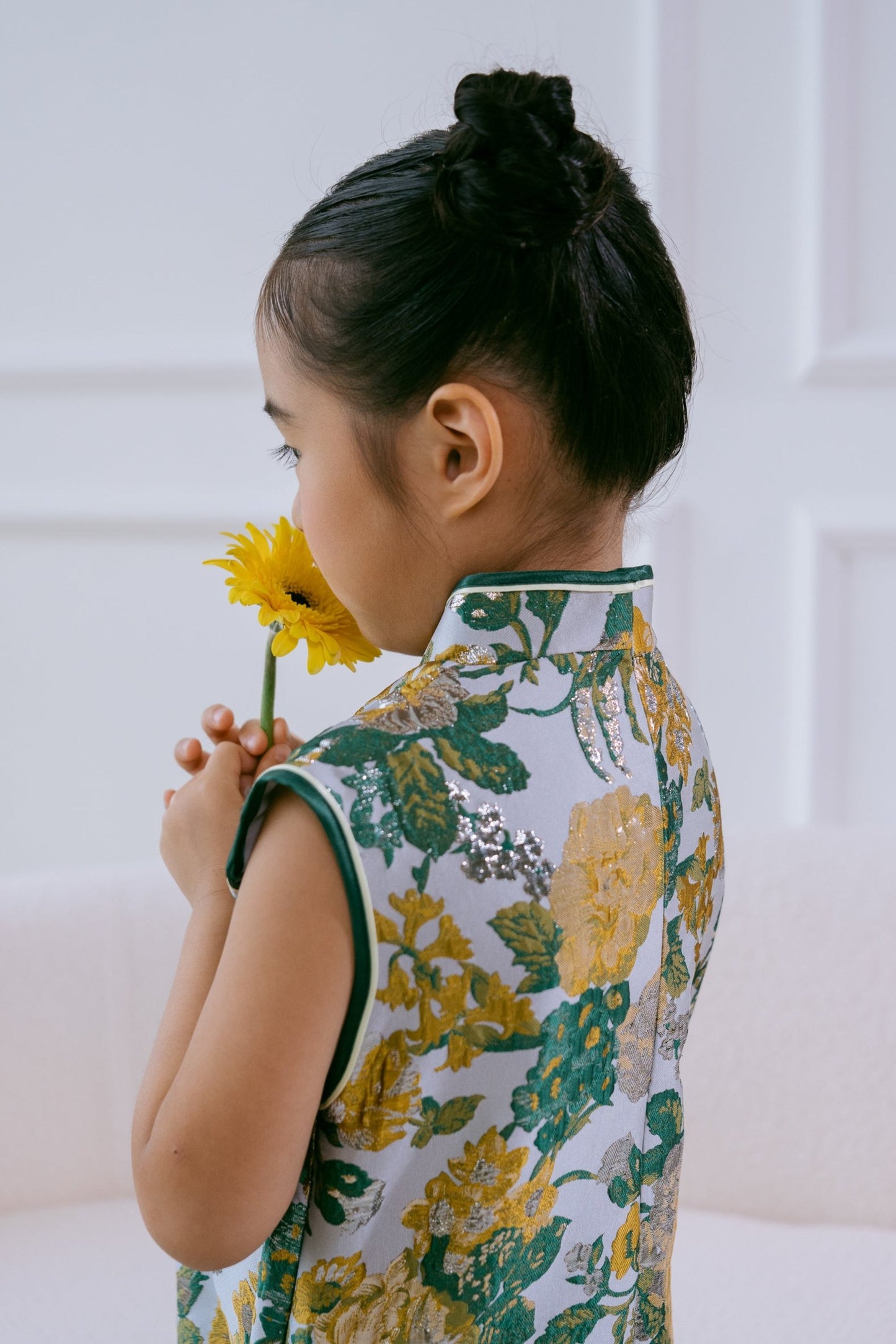 Little Hua Dress in Jade Green