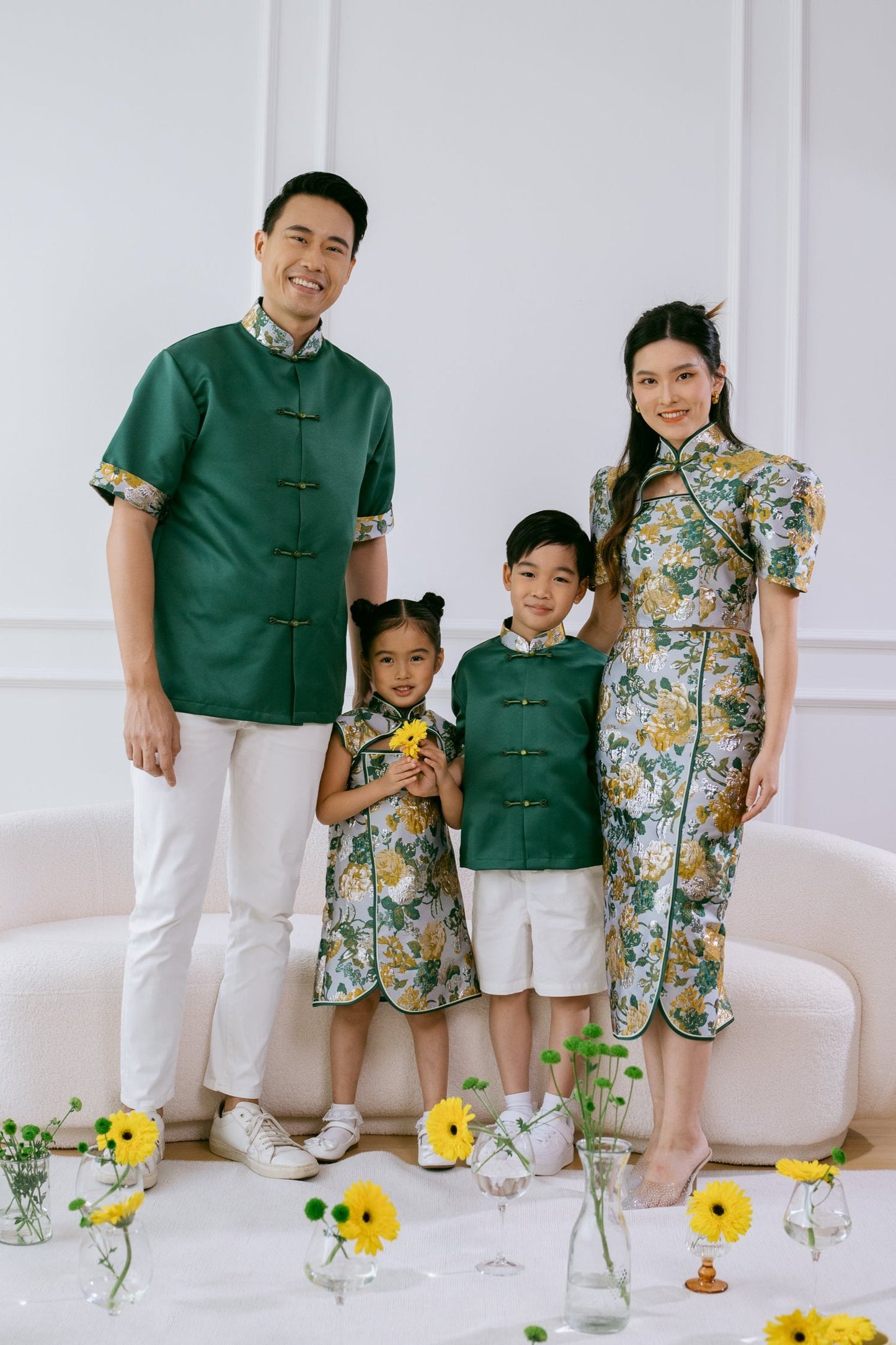 Little Yun Top in Jade Green