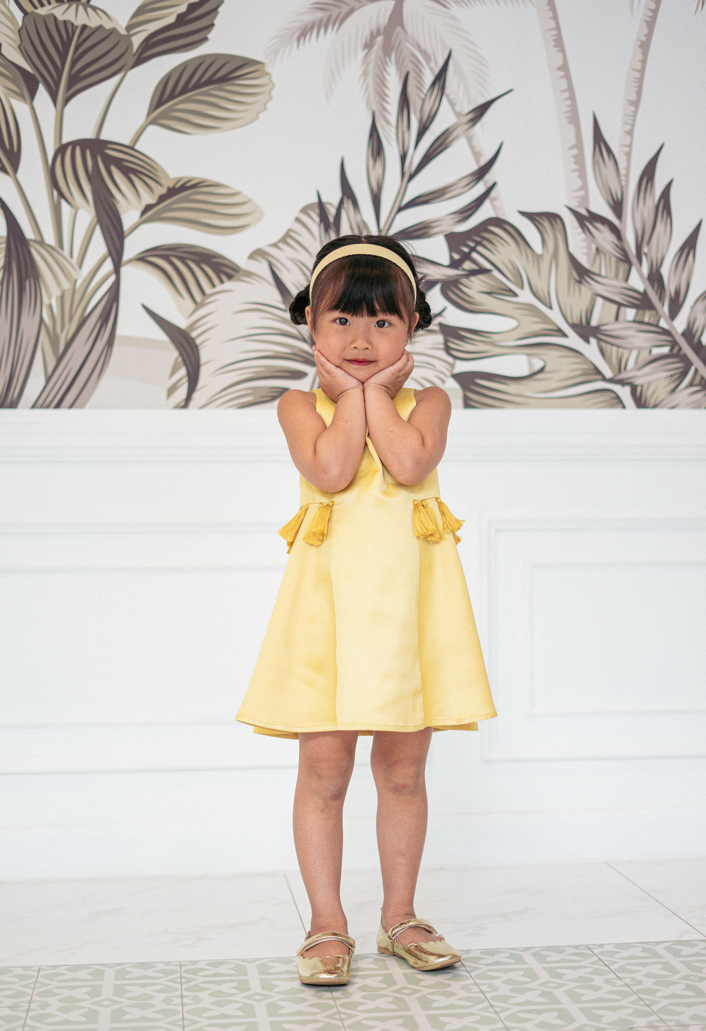 Mini Aelia Dress in Yellow