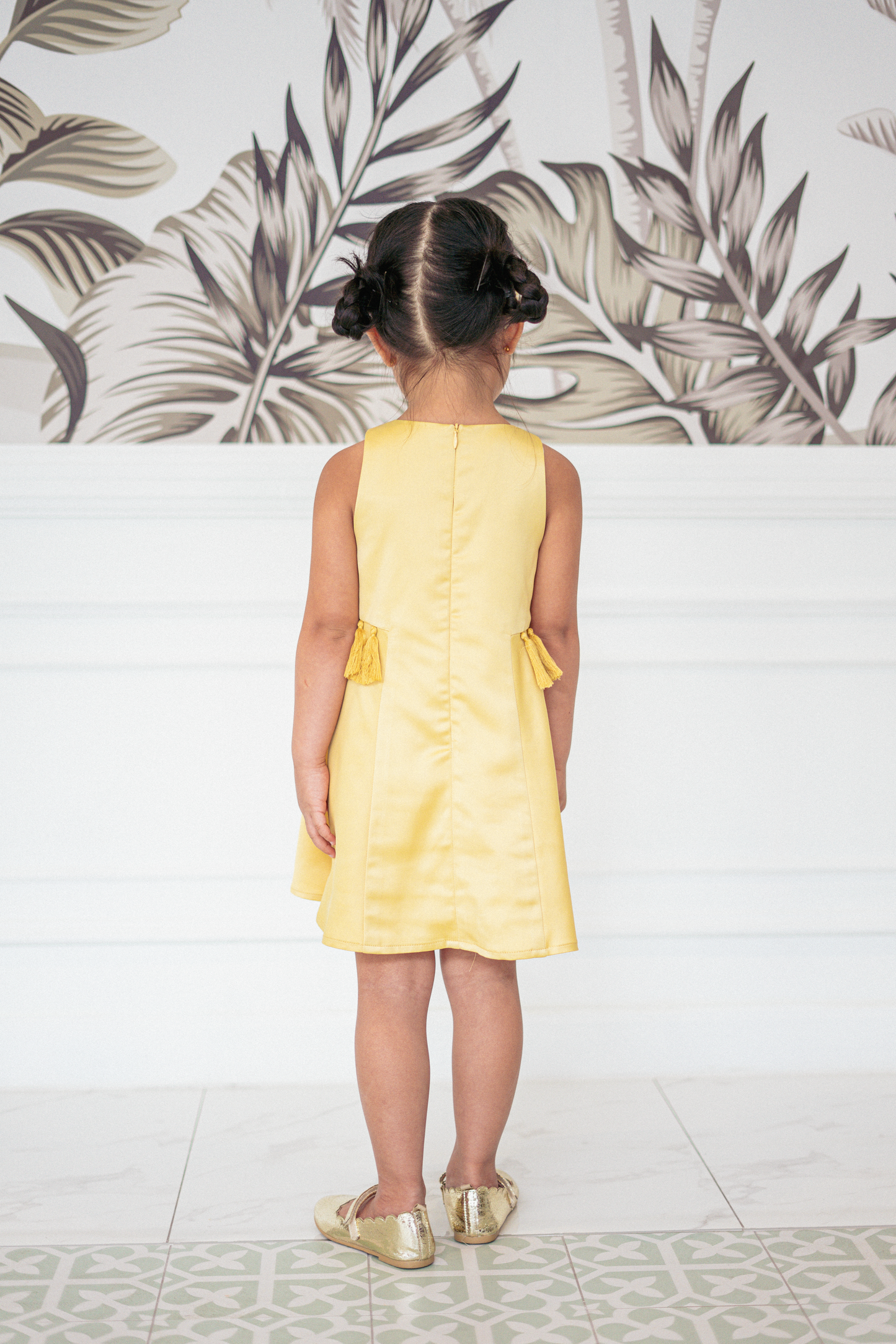 Mini Aelia Dress in Yellow