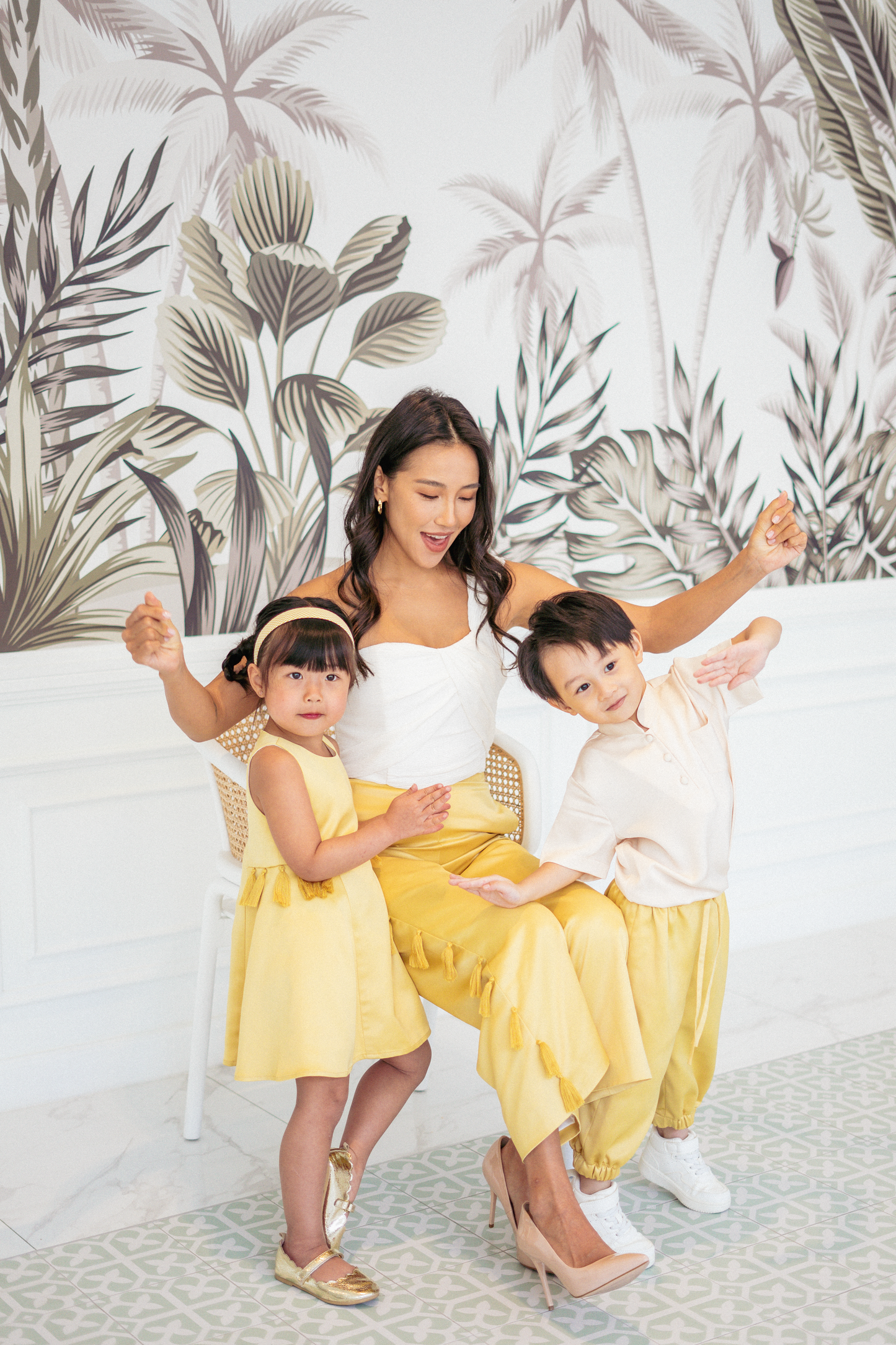 Mini Aelia Unisex Pants in Yellow