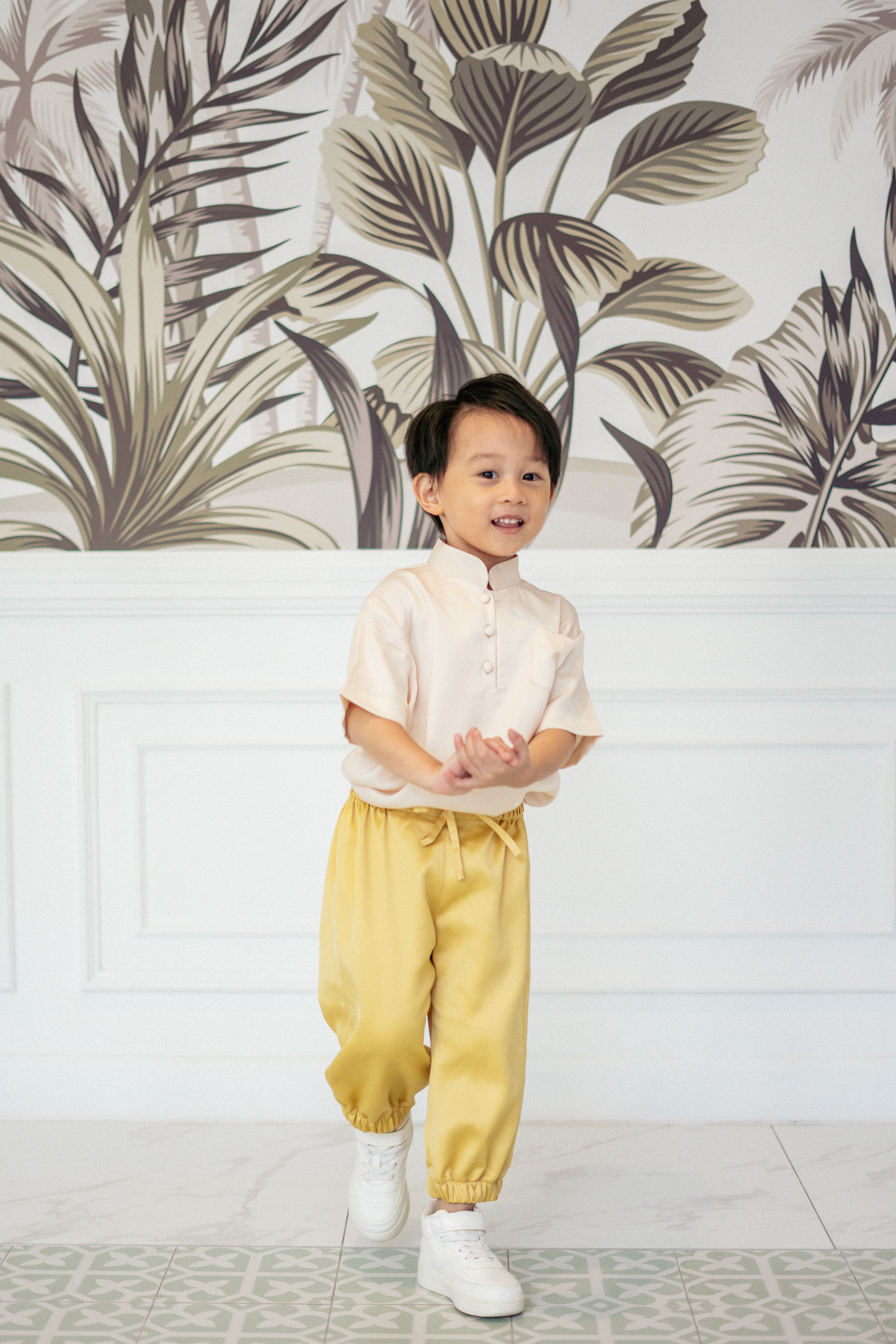 Mini Theo Top in Champagne