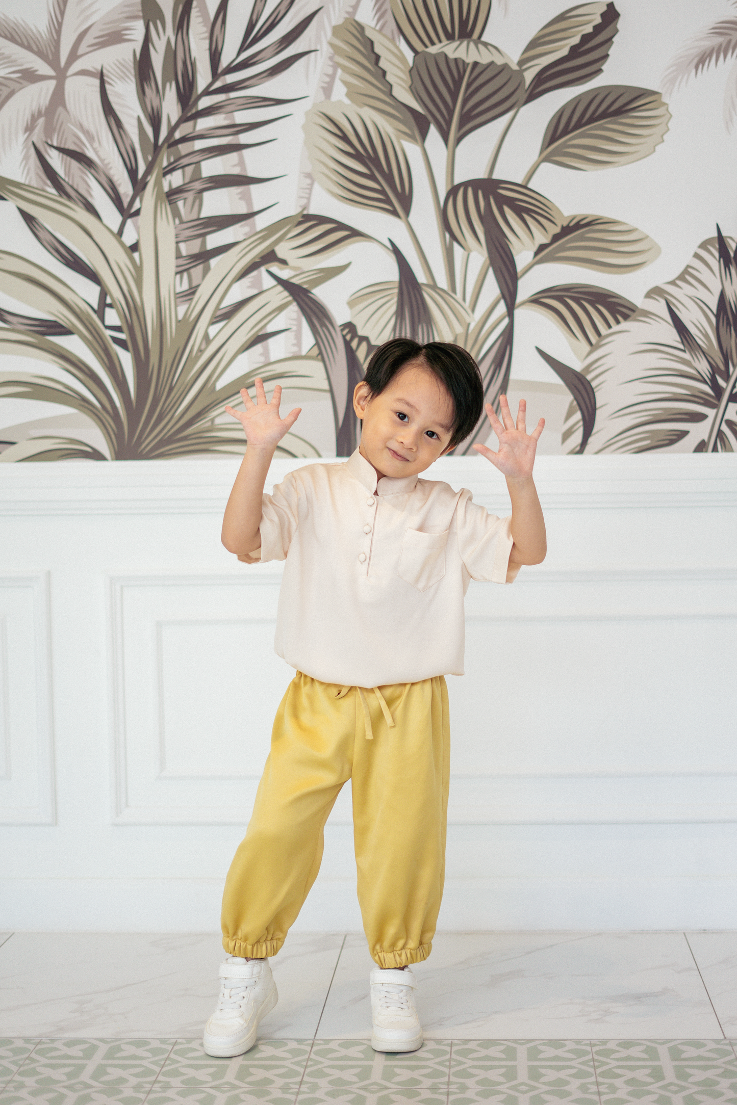 Mini Theo Top in Champagne