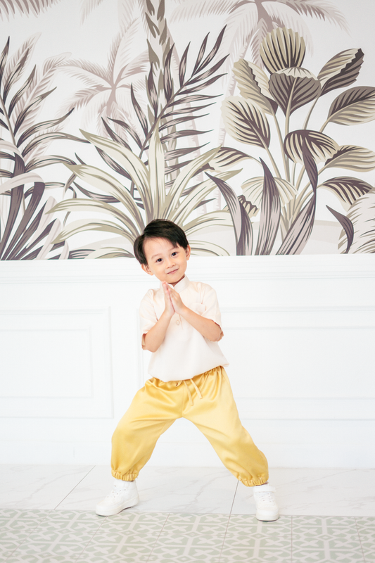 Mini Aelia Unisex Pants in Yellow