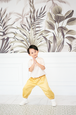 Load image into Gallery viewer, Mini Aelia Unisex Pants in Yellow
