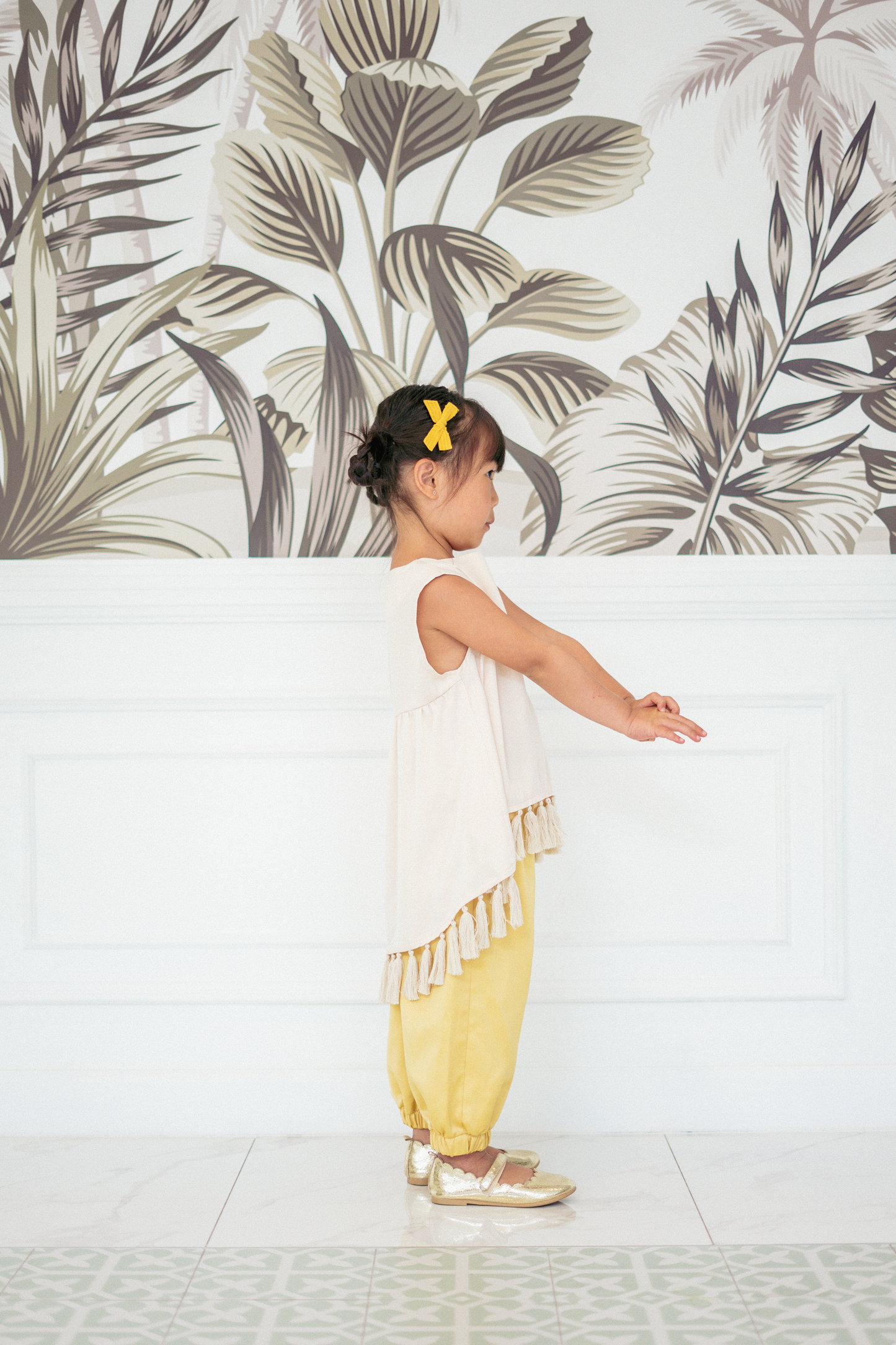 Mini Aelia Unisex Pants in Yellow