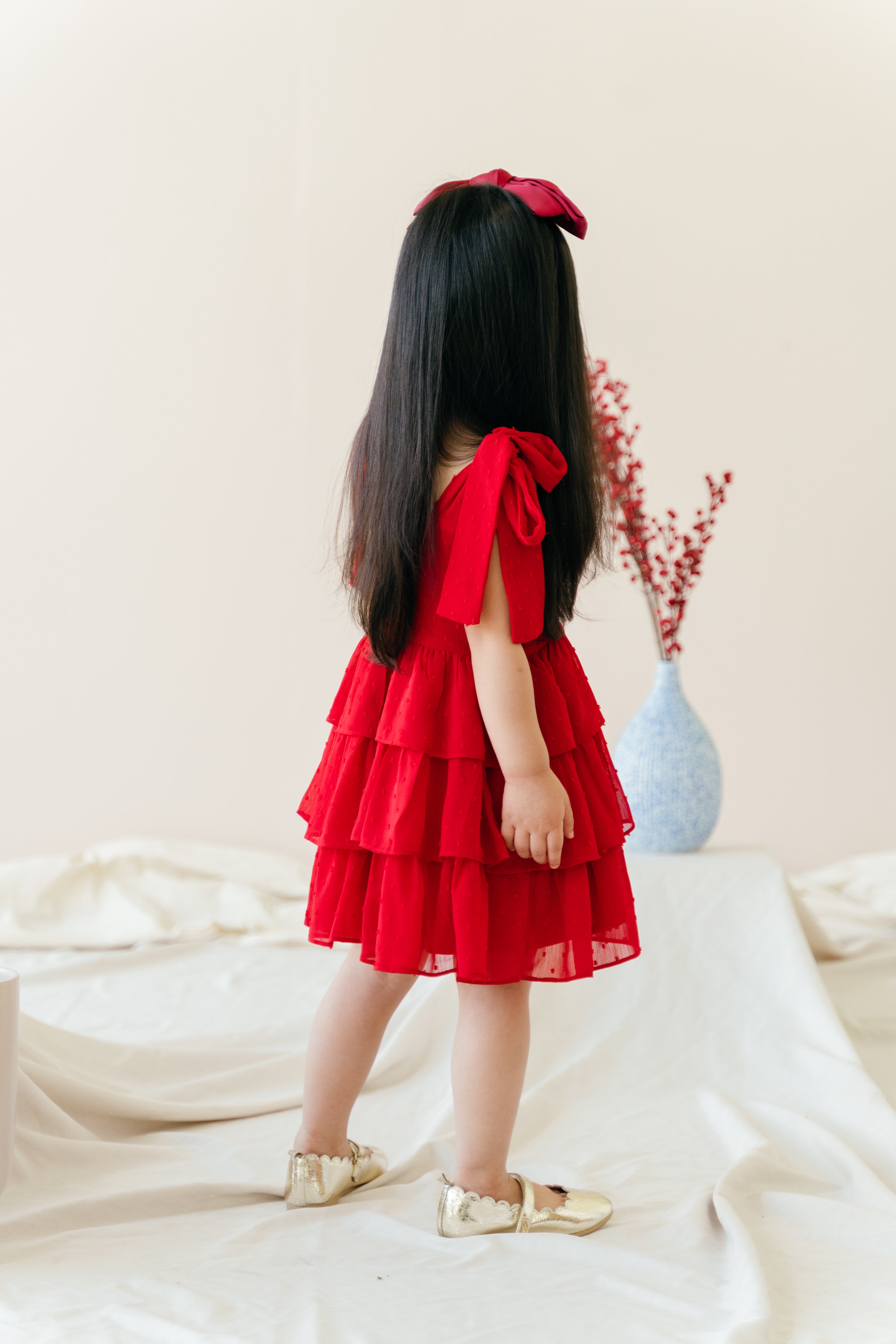 Mini Kyra Dress in Scarlet