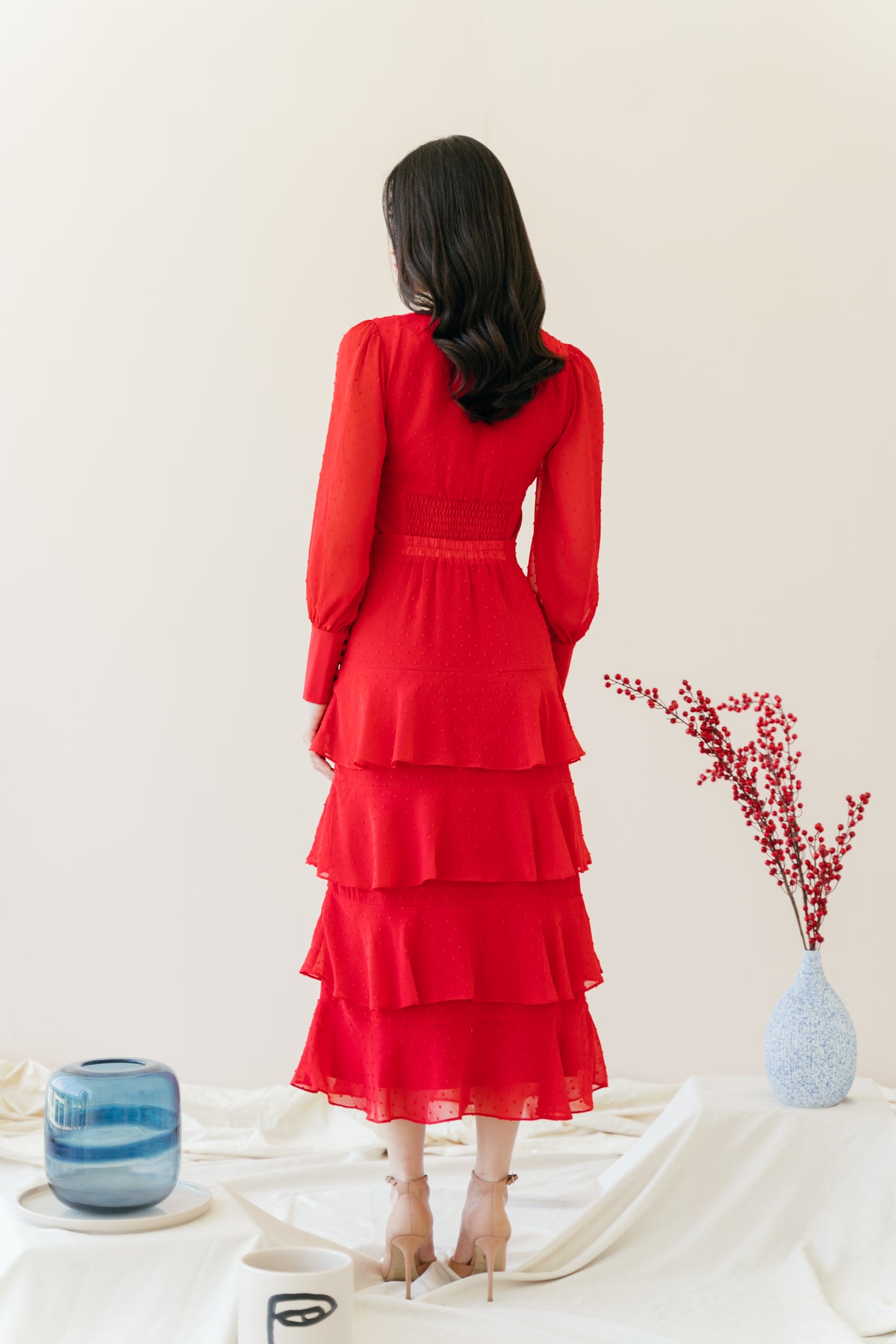 Kyra Top in Scarlet
