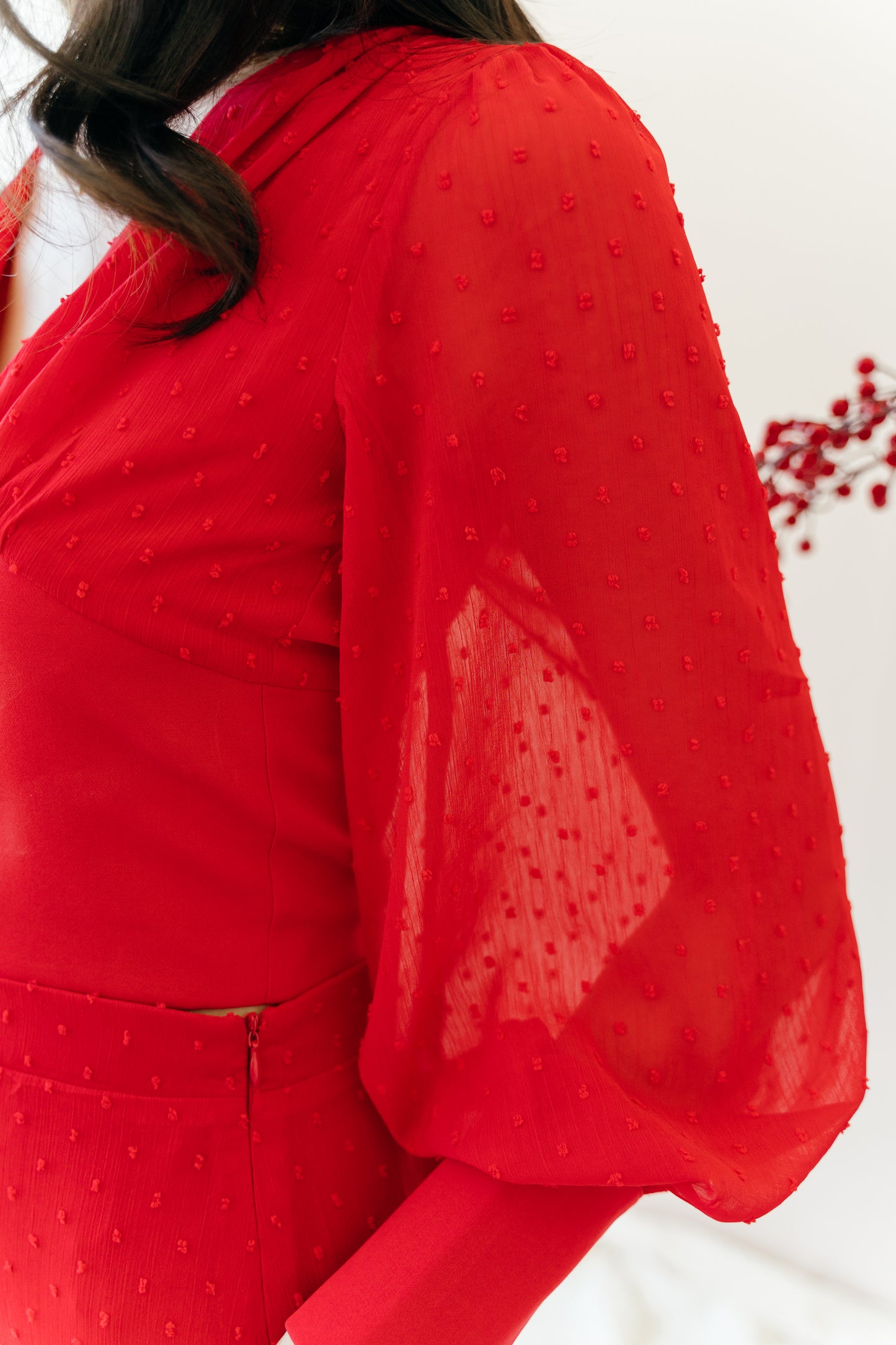 Kyra Top in Scarlet