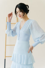 Load image into Gallery viewer, Kyra Top in Powder Blue
