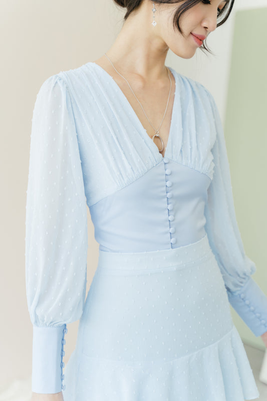 Kyra Top in Powder Blue