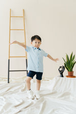 Load image into Gallery viewer, Mini Ky Shirt in Powder Blue
