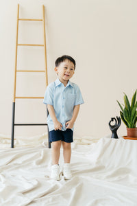 Mini Ky Shirt in Powder Blue