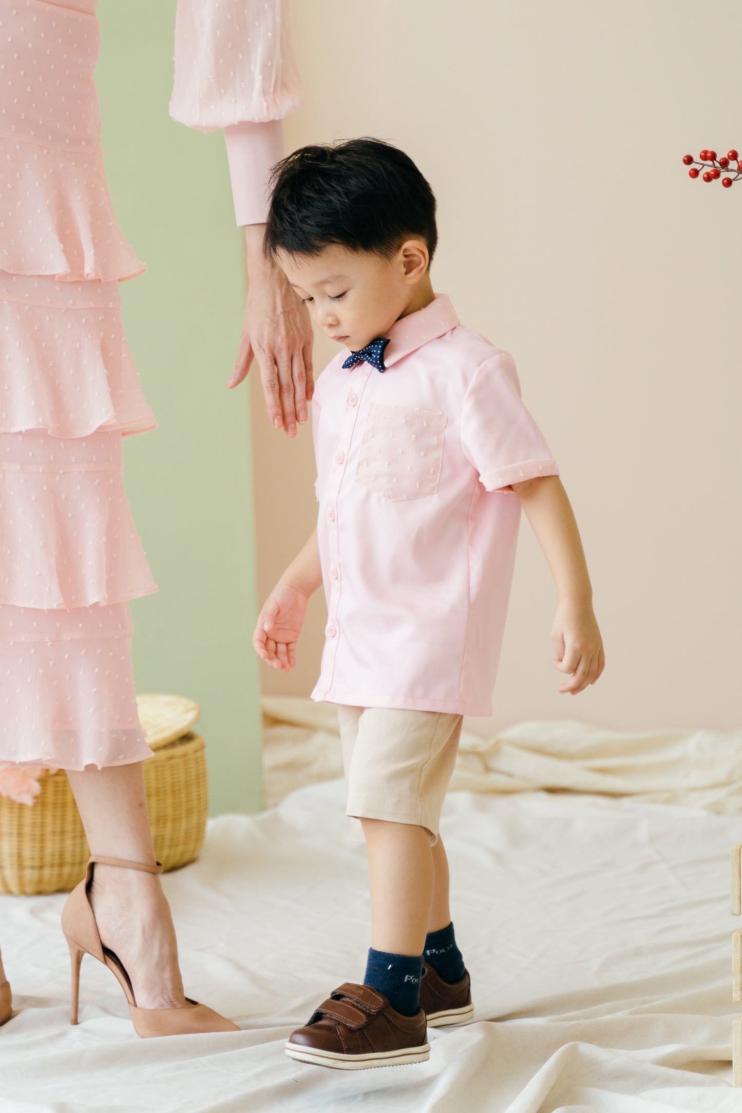 Mini Ky Shirt in Dusty Pink