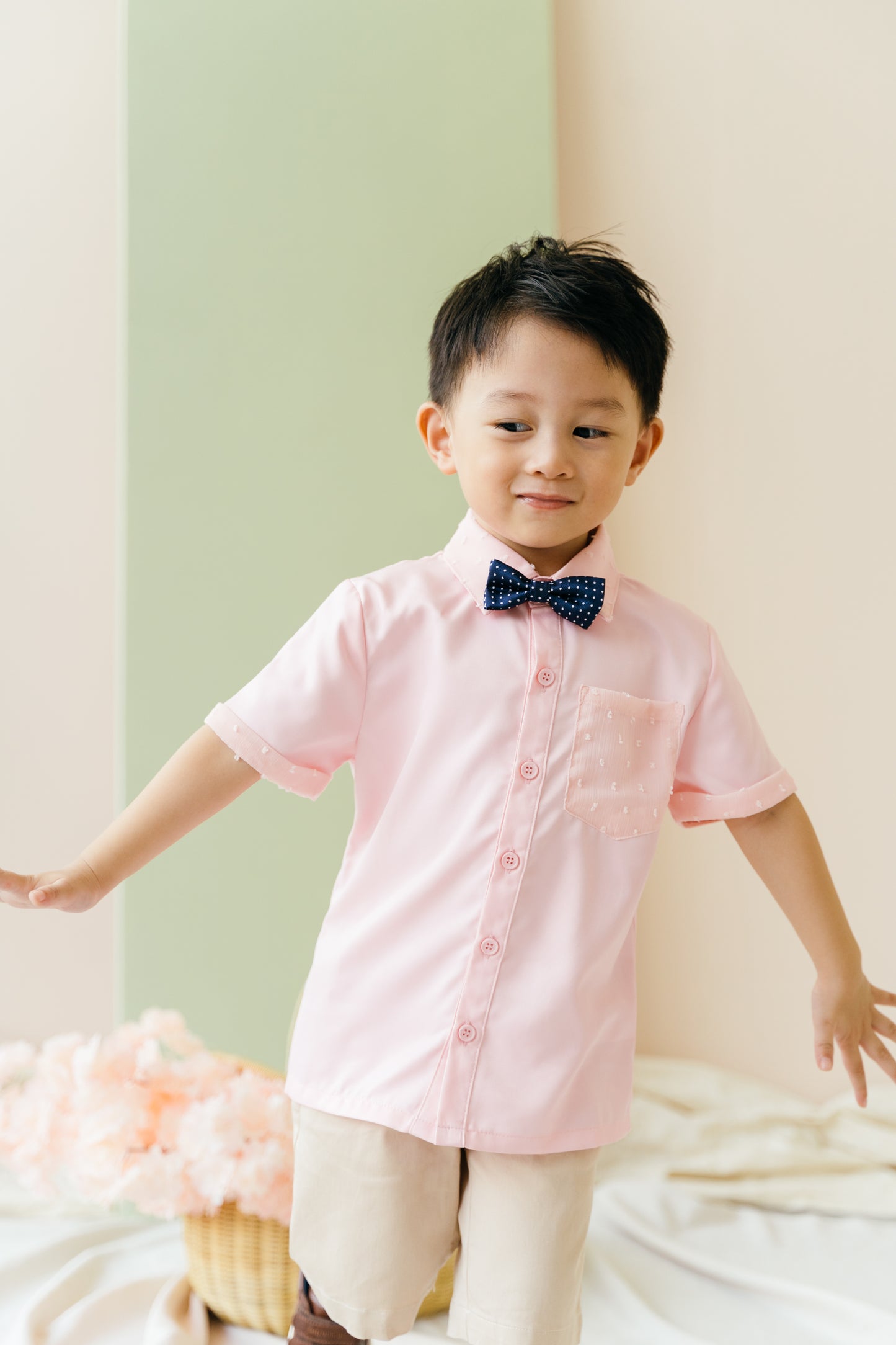 Mini Ky Shirt in Dusty Pink