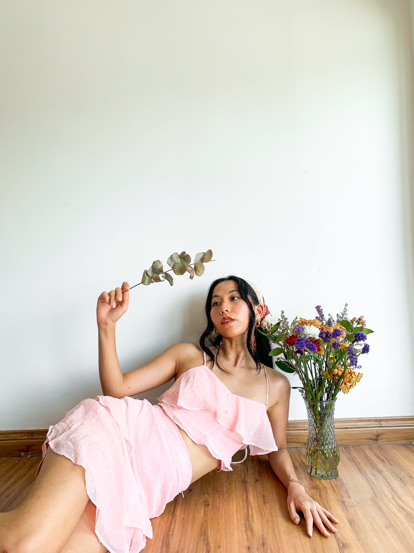Kyra Summer Set in Dusty Pink