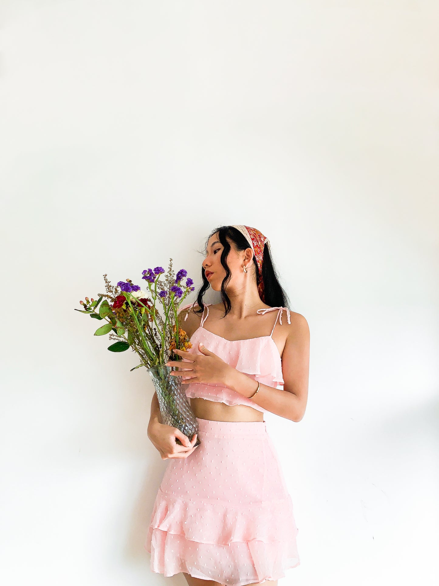 Kyra Summer Set in Dusty Pink