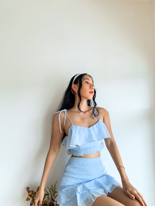 Kyra Summer Set in Powder Blue