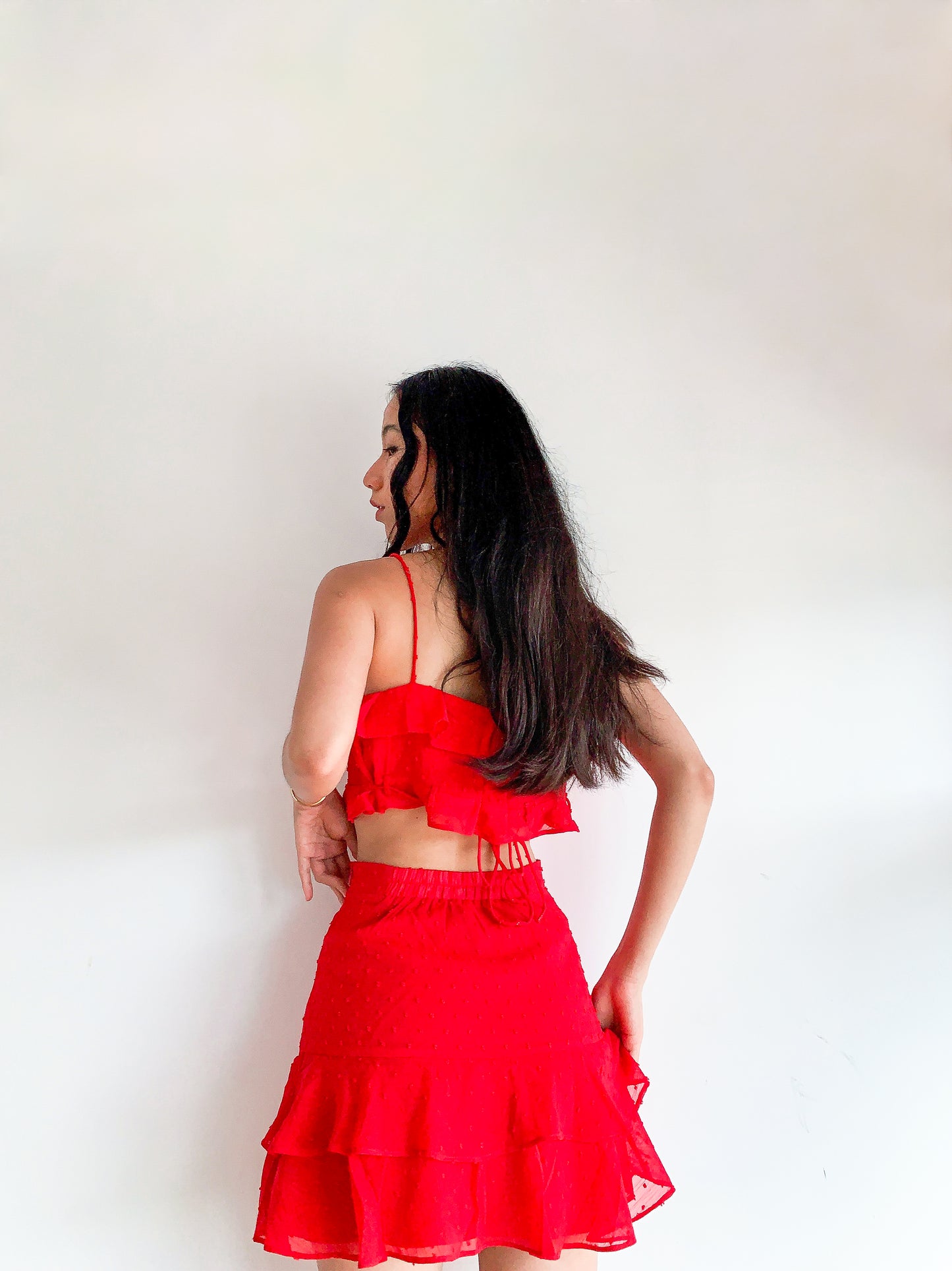 Kyra Summer Set in Scarlet Red
