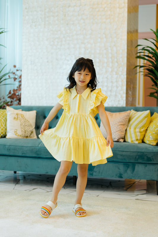 Mini Jasmine Dress in Yellow