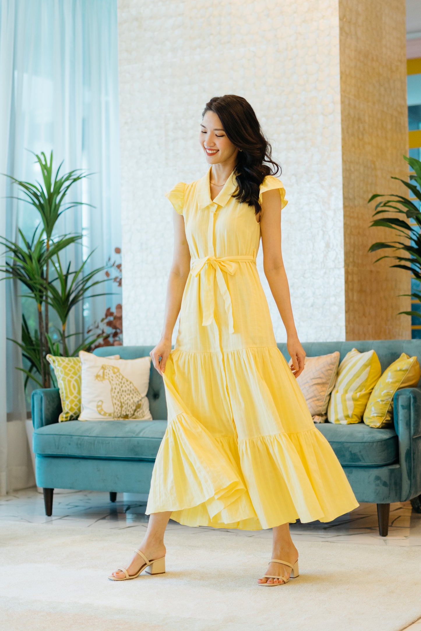 Jasmine Dress in Yellow