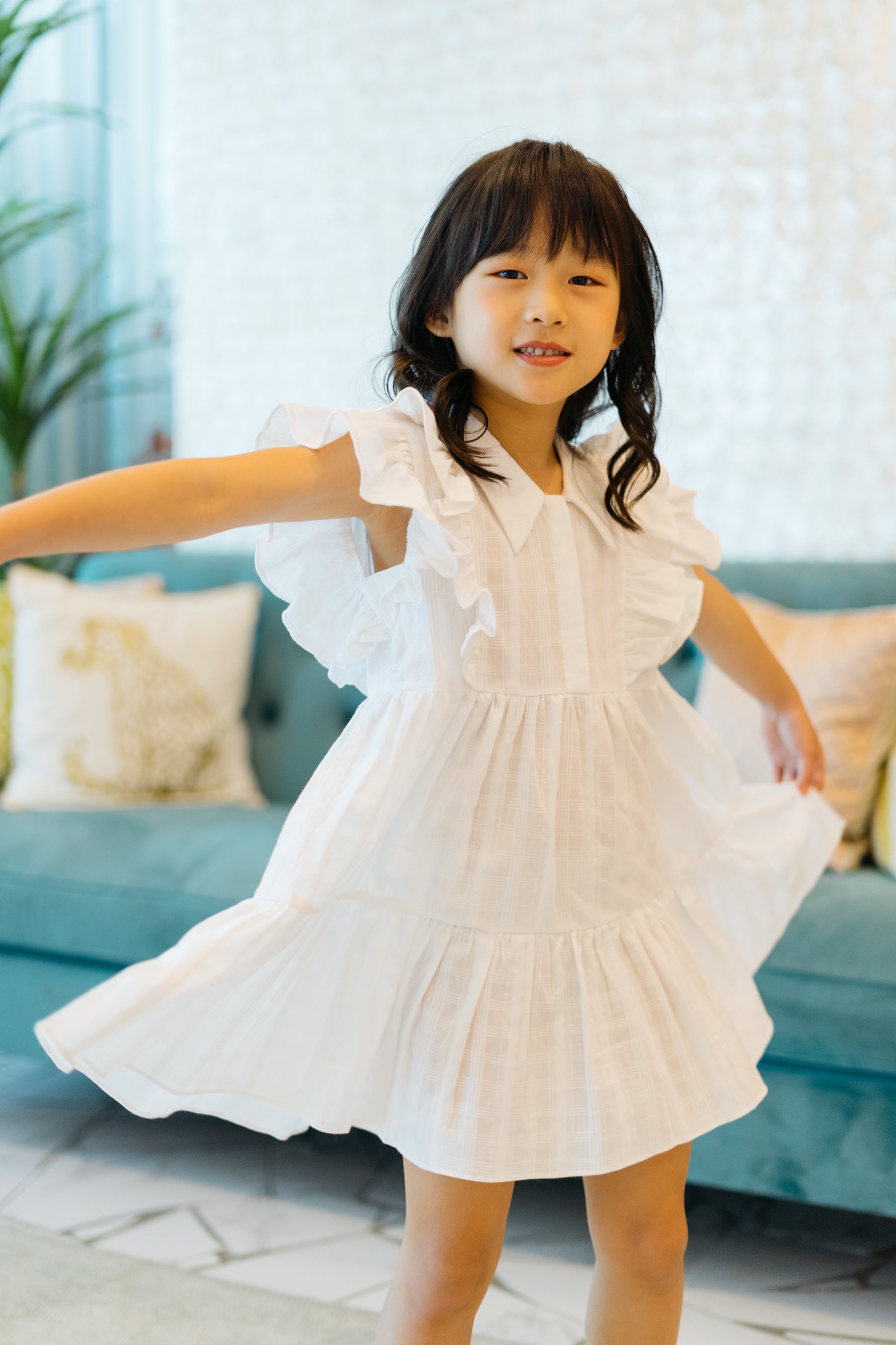 Mini Jasmine Dress in White