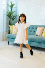 Load image into Gallery viewer, Mini Jasmine Dress in White
