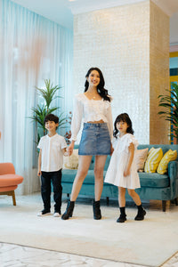 Mini Jasmine Dress in White