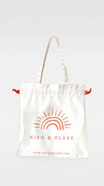 Load image into Gallery viewer, NIKO &amp; CLARE Drawstring Satin Totebag
